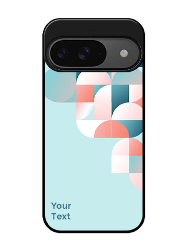 Custom Google Pixel 9 5G Custom Glass Phone Case - Stylish Semi - Circle Pattern Design
