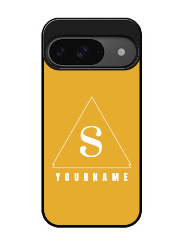 Custom Google Pixel 9 5G Custom Glass Phone Case - Simple Triangle Design
