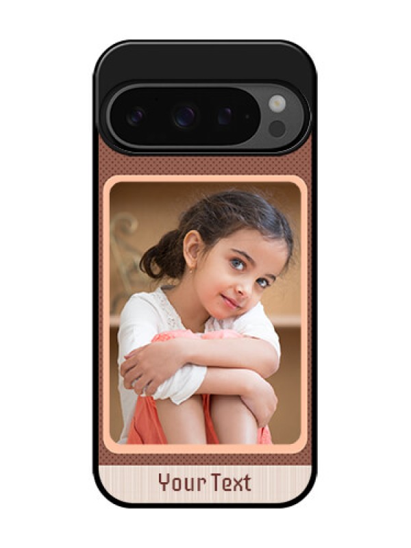 Custom Google Pixel 9 Pro 5G Custom Glass Phone Case - Simple Pic Upload Design