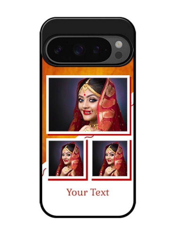 Custom Google Pixel 9 Pro 5G Custom Glass Phone Case - Wedding Memories Design