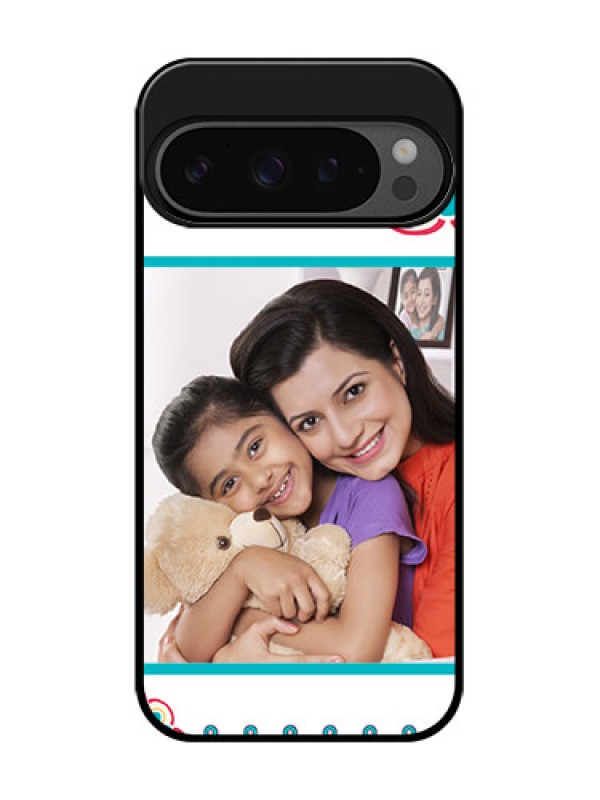 Custom Google Pixel 9 Pro 5G Custom Glass Phone Case - Flower Design