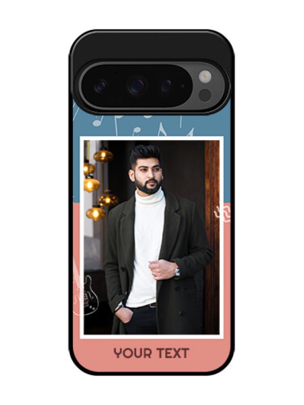 Custom Google Pixel 9 Pro 5G Custom Glass Phone Case - With Color Musical Note Design