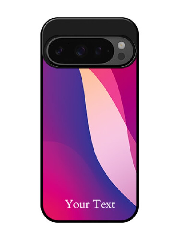 Custom Google Pixel 9 Pro 5G Custom Glass Phone Case - Digital Abstract Overlap Design