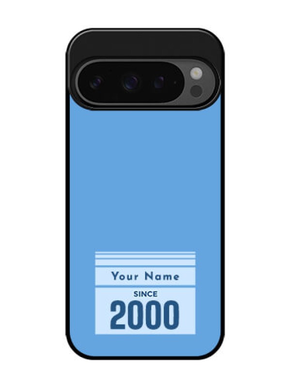 Custom Google Pixel 9 Pro 5G Custom Glass Phone Case - Custom Year Of Birth Design