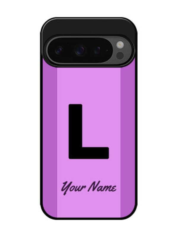Custom Google Pixel 9 Pro 5G Custom Glass Phone Case - Tricolor Custom Text Design