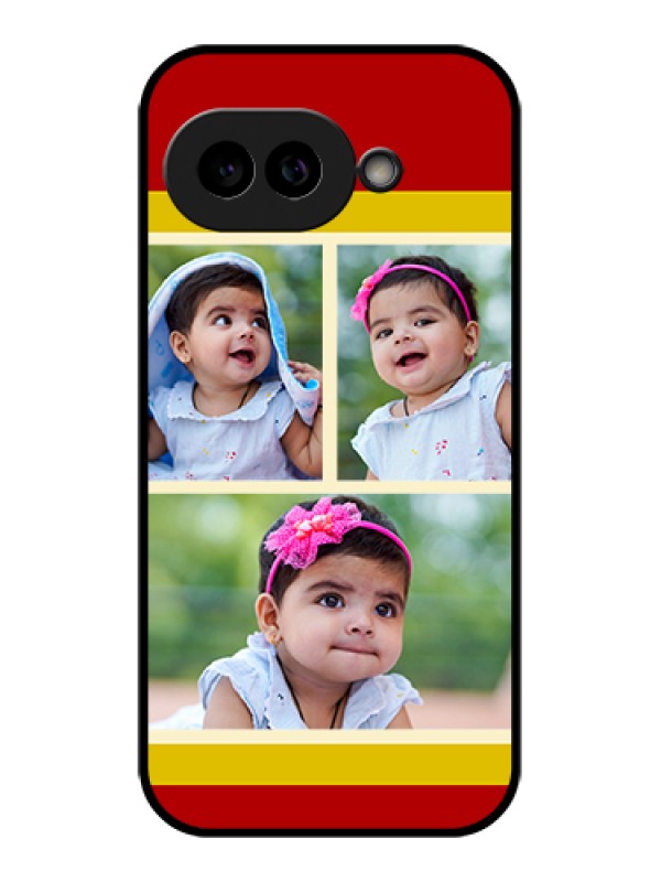 Custom Pixel 9A 5G Custom Glass Phone Case - Multiple Pic Upload Design