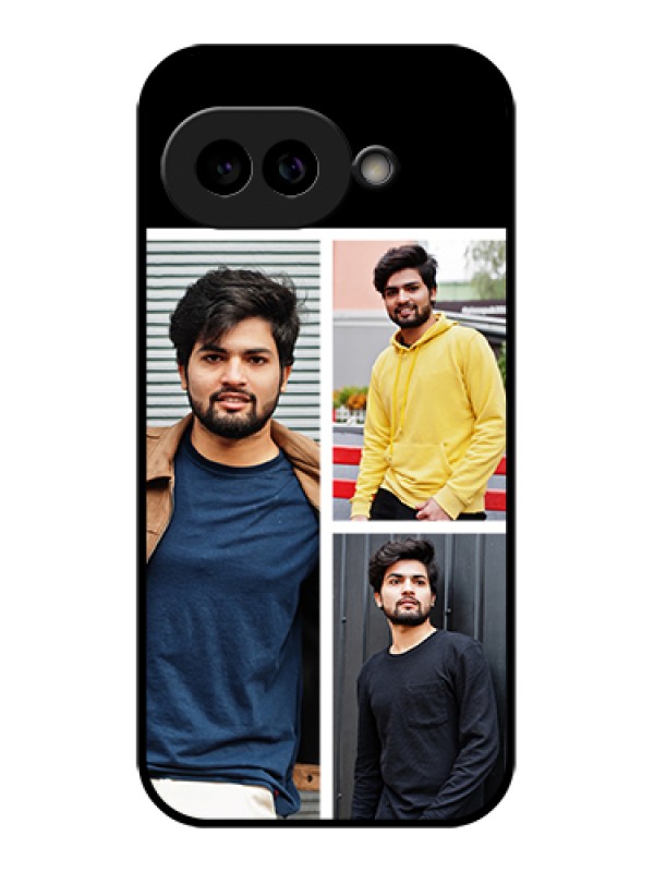 Custom Pixel 9A 5G Custom Glass Phone Case - Upload Multiple Picture Design