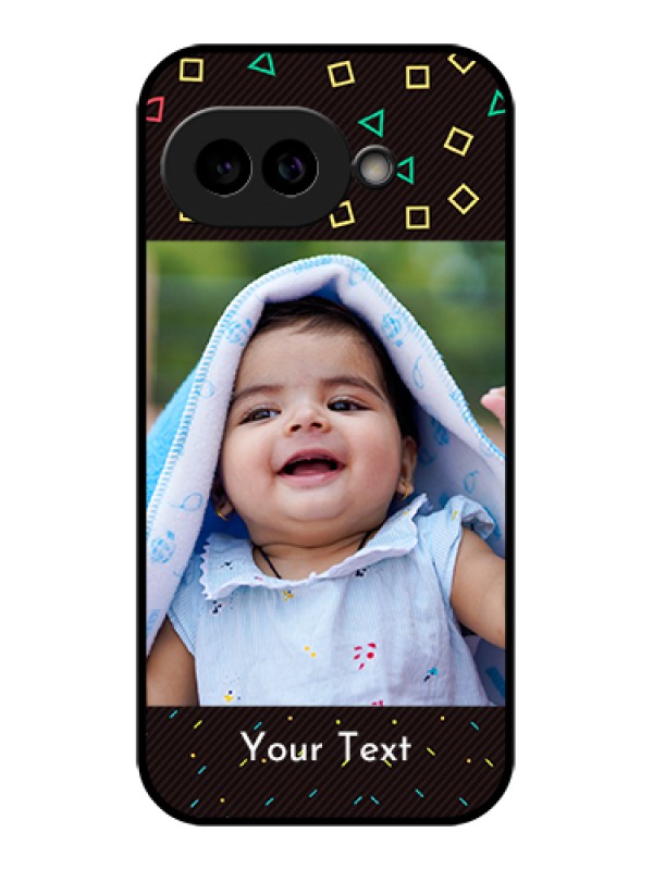 Custom Pixel 9A 5G Custom Glass Phone Case - With Confetti Birthday Design