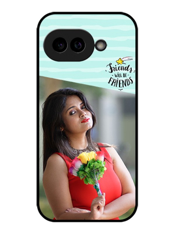 Custom Pixel 9A 5G Custom Glass Phone Case - Friends Picture Icon Design