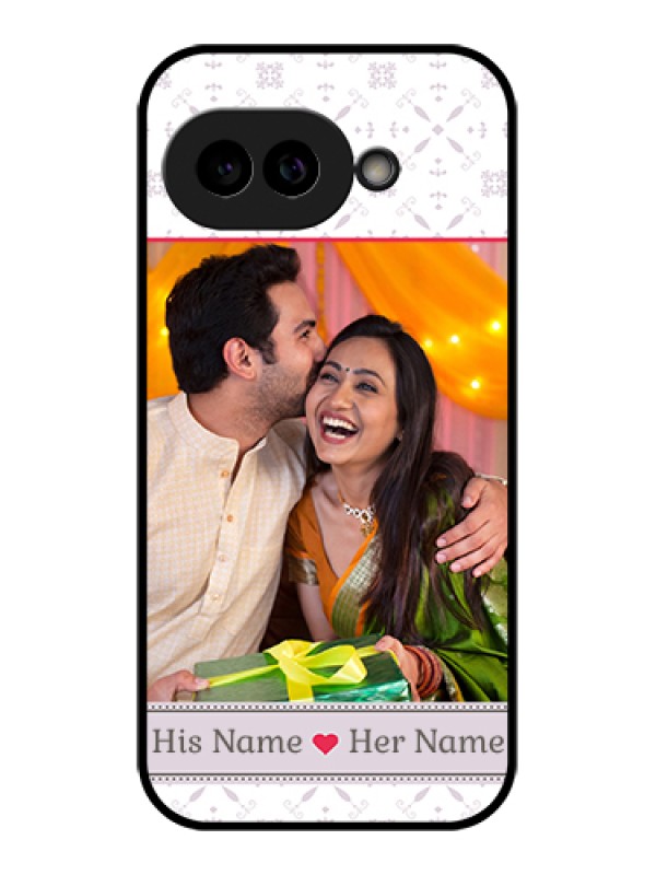 Custom Pixel 9A 5G Custom Glass Phone Case - With Photo And Ethnic Design