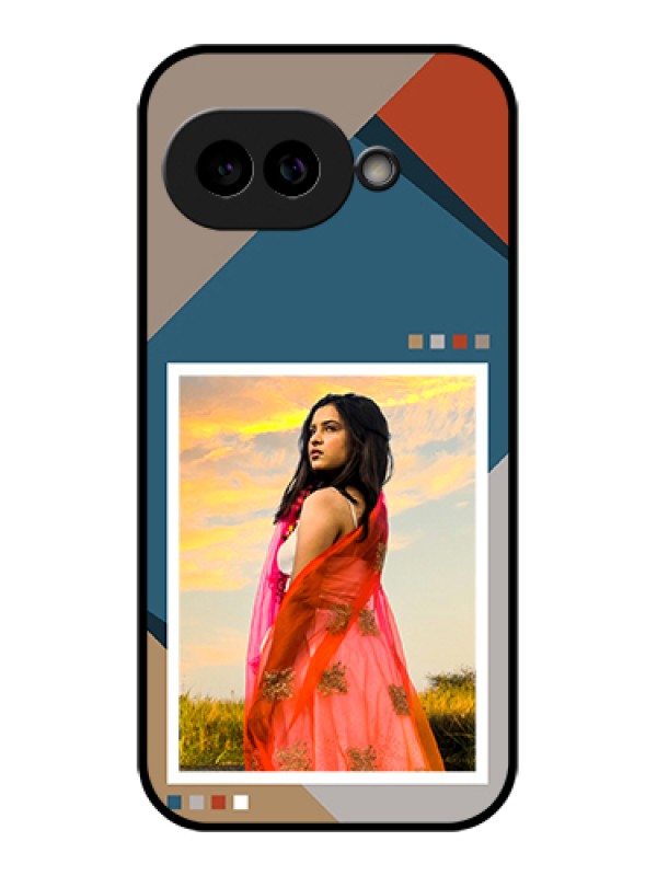 Custom Pixel 9A 5G Custom Glass Phone Case - Retro Color Pallet Design