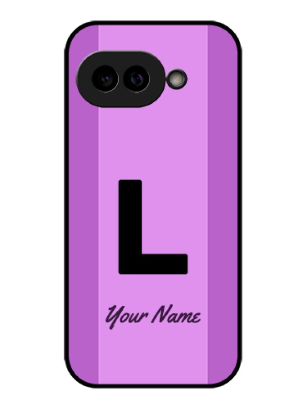 Custom Pixel 9A 5G Custom Glass Phone Case - Tricolor Custom Text Design