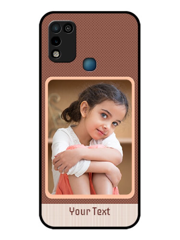 Custom Infinix Hot 10 Play Custom Glass Phone Case - Simple Pic Upload Design
