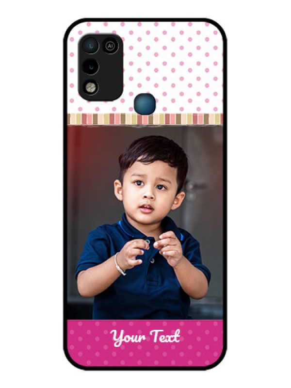 Custom Infinix Hot 10 Play Photo Printing on Glass Case - Cute Girls Cover Design