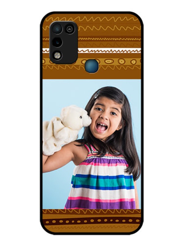 Custom Infinix Hot 10 Play Custom Glass Phone Case - Friends Picture Upload Design