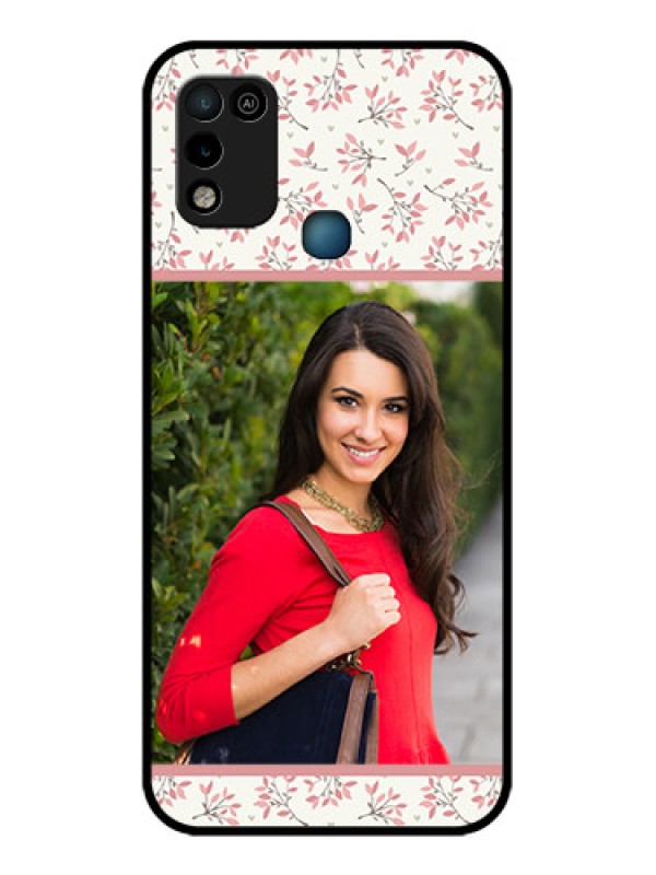 Custom Infinix Hot 10 Play Custom Glass Phone Case - Premium Floral Design