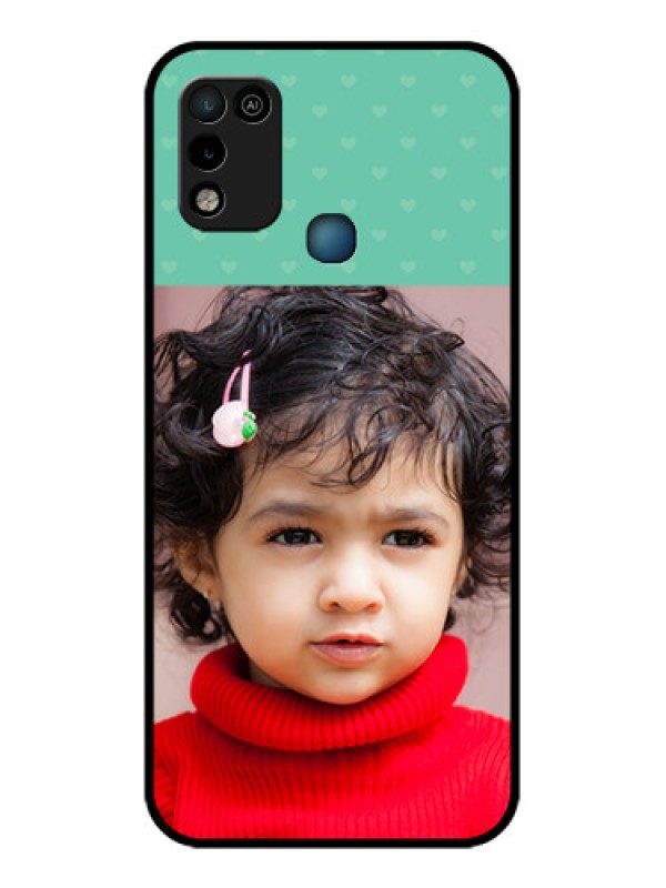 Custom Infinix Hot 10 Play Custom Glass Phone Case - Lovers Picture Design