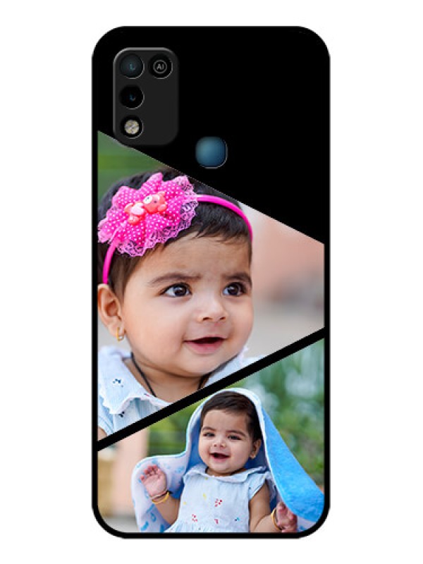 Custom Infinix Hot 10 Play Custom Glass Phone Case - Semi Cut Design