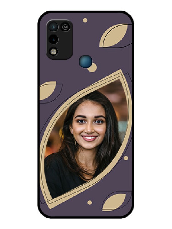 Custom Infinix Hot 10 Play Custom Glass Mobile Case - Falling Leaf Design