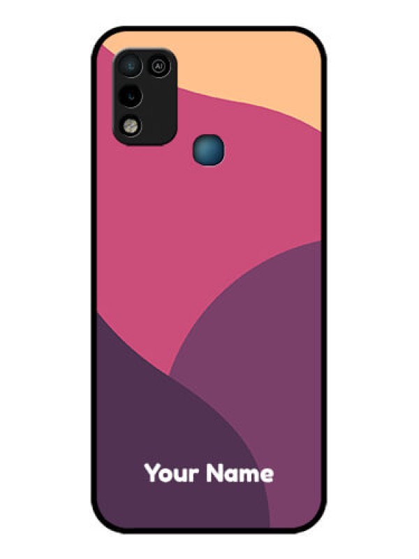 Custom Infinix Hot 10 Play Custom Glass Phone Case - Mixed Multi-colour abstract art Design