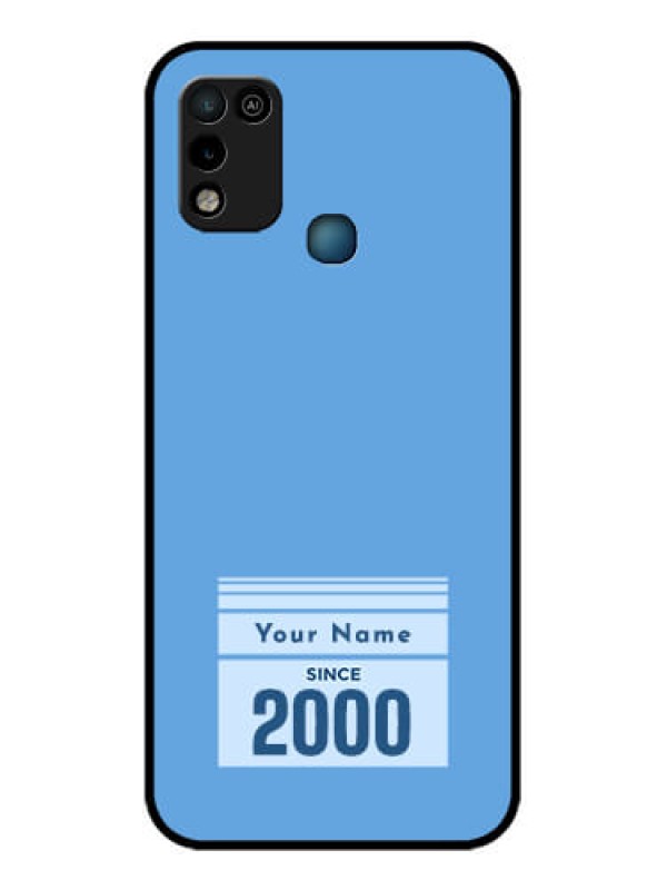 Custom Infinix Hot 10 Play Custom Glass Mobile Case - Custom Year of birth Design
