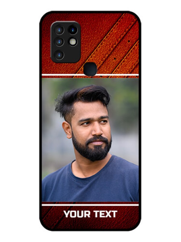 Custom Infinix Hot 10 Personalized Glass Phone Case - Leather Phone Case Design