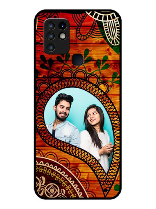 Custom Infinix Hot 10 Personalized Glass Phone Case - Abstract Colorful Design