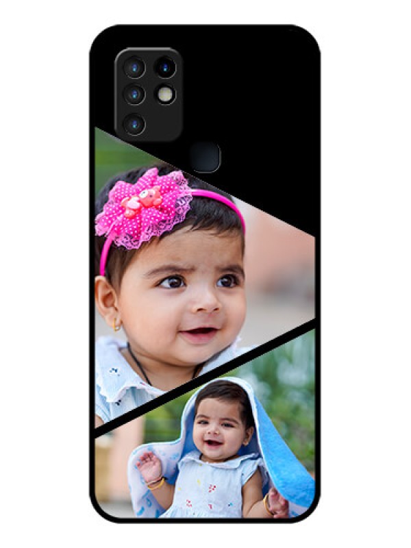 Custom Infinix Hot 10 Custom Glass Phone Case - Semi Cut Design