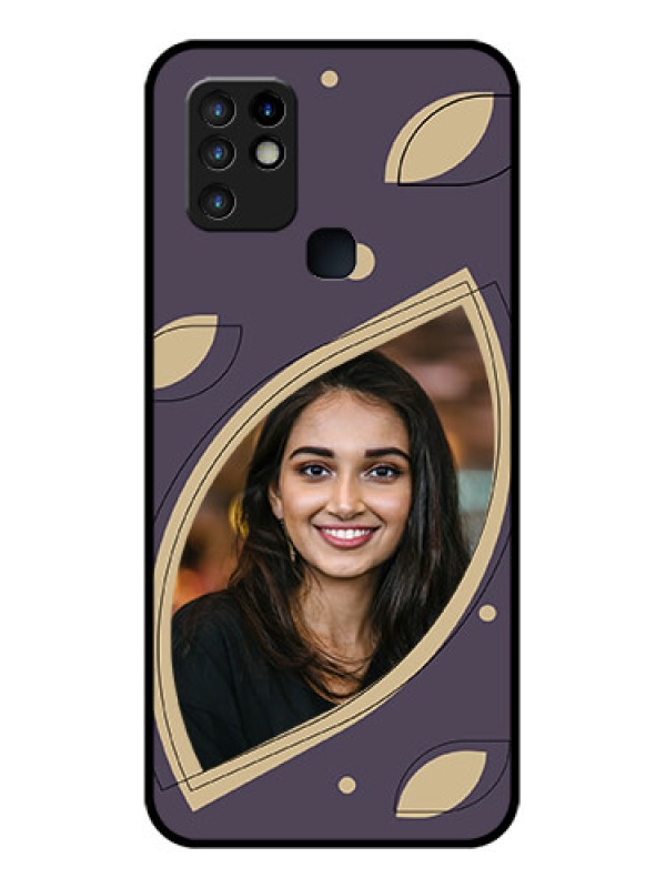 Custom Infinix Hot 10 Custom Glass Mobile Case - Falling Leaf Design