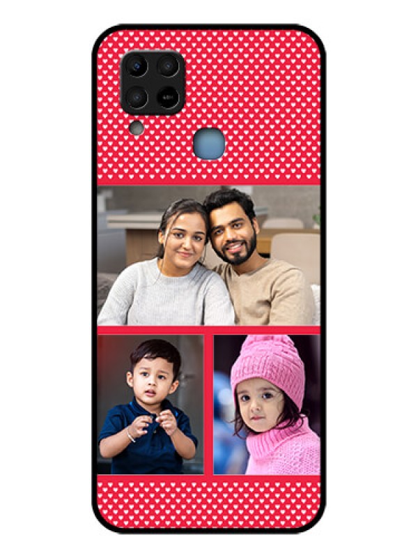 Custom Infinix Hot 10s Personalized Glass Phone Case - Bulk Pic Upload Design