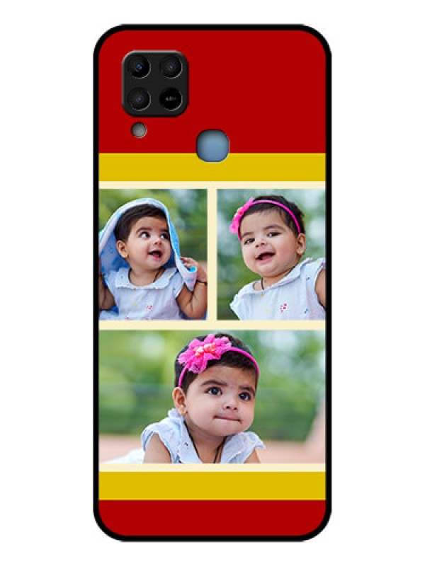 Custom Infinix Hot 10s Custom Glass Mobile Case - Multiple Pic Upload Design