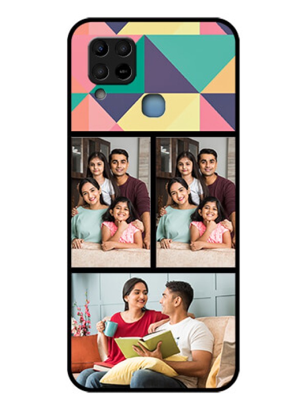 Custom Infinix Hot 10s Custom Glass Phone Case - Bulk Pic Upload Design