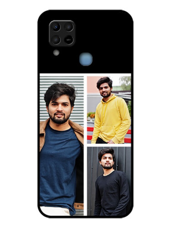 Custom Infinix Hot 10s Photo Printing on Glass Case - Upload Multiple Picture Design