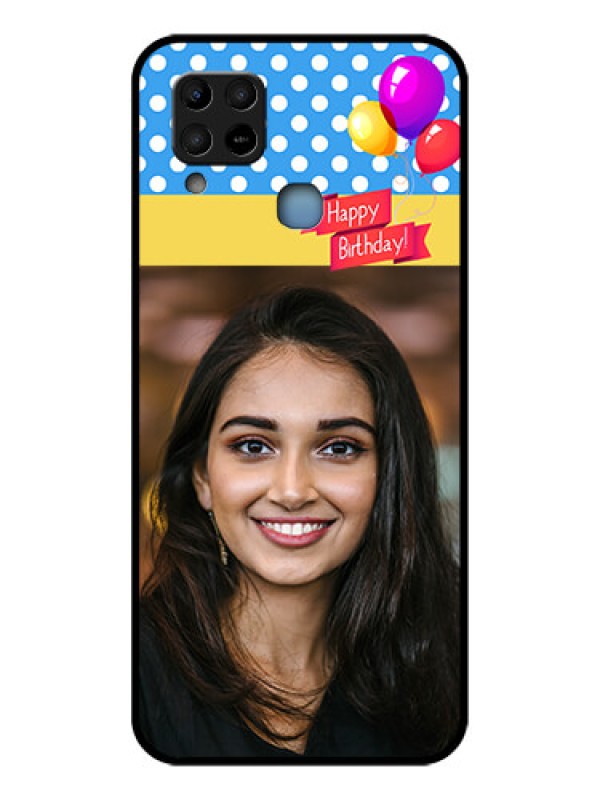 Custom Infinix Hot 10s Custom Glass Mobile Case - Happy Birthday Design