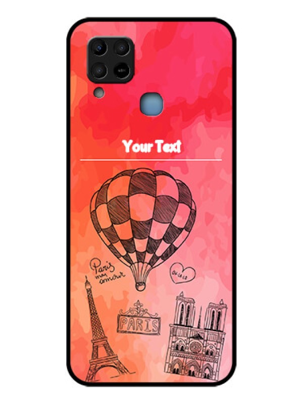 Custom Infinix Hot 10s Custom Glass Phone Case - Paris Theme Design