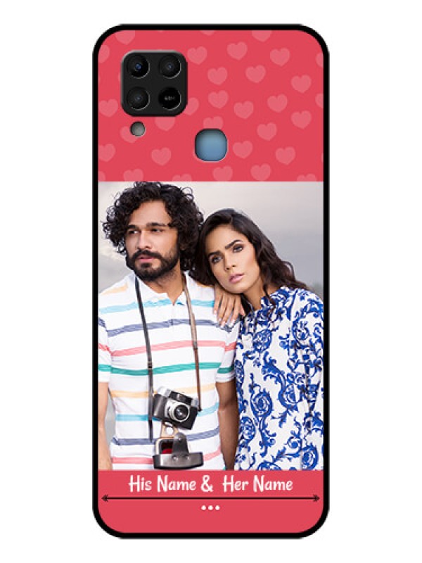 Custom Infinix Hot 10s Photo Printing on Glass Case - Simple Love Design
