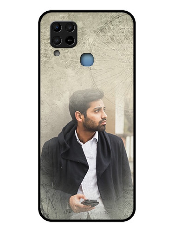 Custom Infinix Hot 10s Custom Glass Phone Case - with vintage design