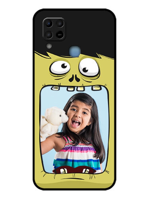 Custom Infinix Hot 10s Personalized Glass Phone Case - Cartoon monster back case Design