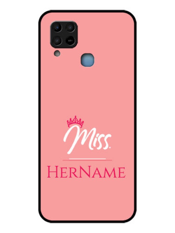 Custom Infinix Hot 10s Custom Glass Phone Case Mrs with Name