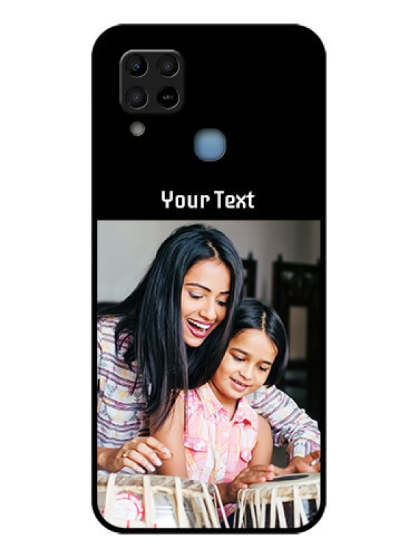 Custom Infinix Hot 10s Photo with Name on Glass Phone Case