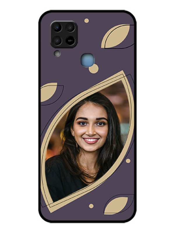 Custom Infinix Hot 10s Custom Glass Mobile Case - Falling Leaf Design