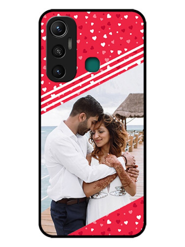 Custom Infinix Hot 11 Custom Glass Mobile Case - Valentines Gift Design