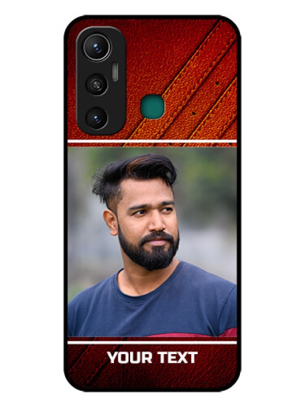 Custom Infinix Hot 11 Personalized Glass Phone Case - Leather Phone Case Design