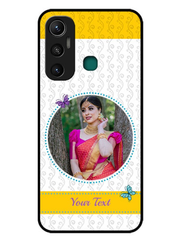 Custom Infinix Hot 11 Custom Glass Mobile Case - Girls Premium Case Design