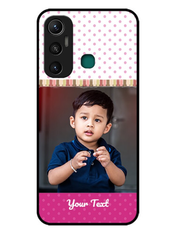 Custom Infinix Hot 11 Photo Printing on Glass Case - Cute Girls Cover Design