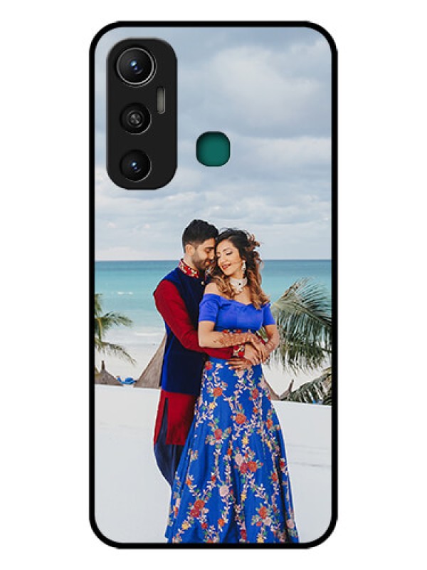 Custom Infinix Hot 11 Photo Printing on Glass Case - Upload Full Picture Design