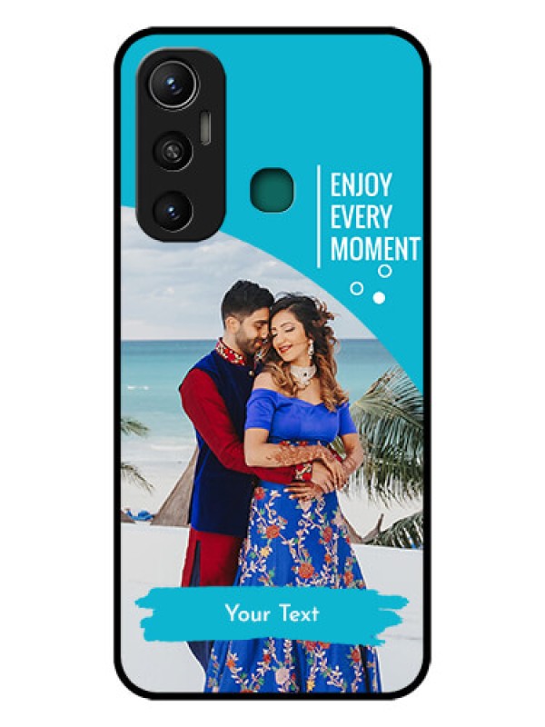 Custom Infinix Hot 11 Custom Glass Mobile Case - Happy Moment Design