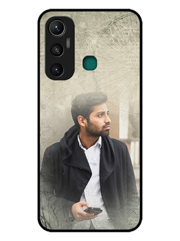 Custom Infinix Hot 11 Custom Glass Phone Case - with vintage design