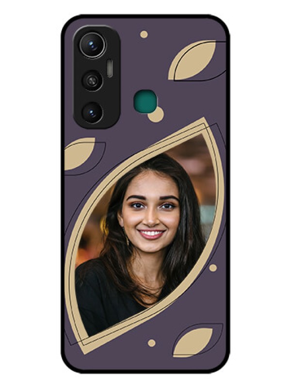 Custom Infinix Hot 11 Custom Glass Mobile Case - Falling Leaf Design