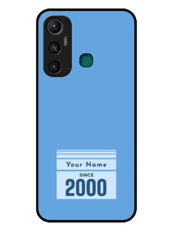 Custom Infinix Hot 11 Custom Glass Mobile Case - Custom Year of birth Design